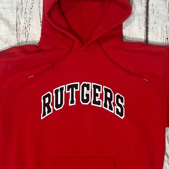 Rutgers University Scarlett Knights NCAA College Champion Hoodie Sweatshirt - Picture 3 of 5